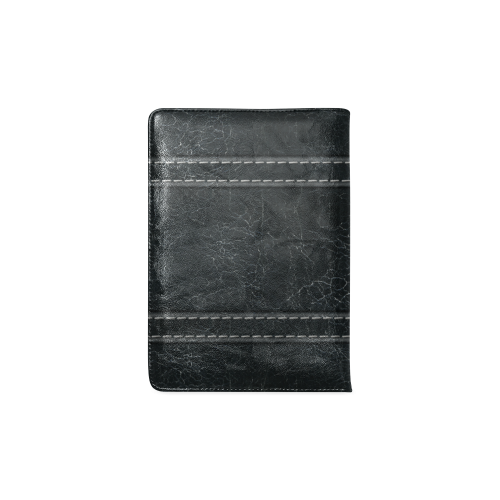 Black  Crackling With Stitching Custom NoteBook A5