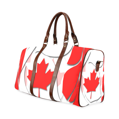 Flag of Canada Waterproof Travel Bag/Large (Model 1639)