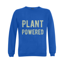 Vegan Plant Powered Think Green Veganism Leafs Gildan Crewneck Sweatshirt(NEW) (Model H01)