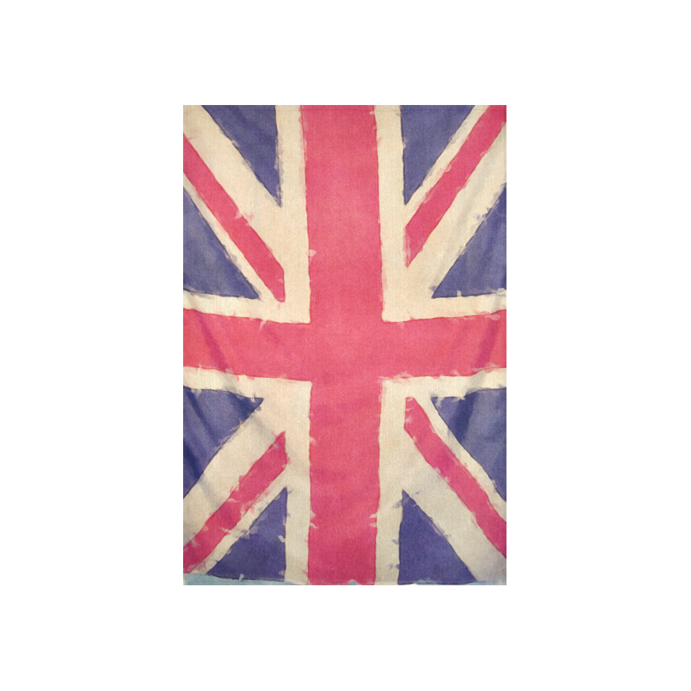 British UNION JACK flag grunge style Cotton Linen Wall Tapestry 40"x 60"