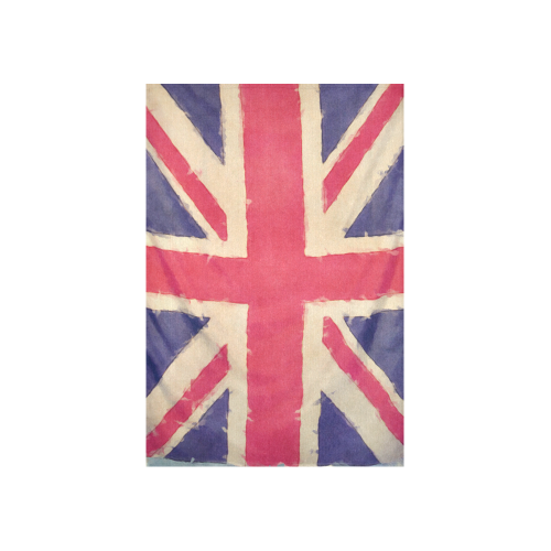British UNION JACK flag grunge style Cotton Linen Wall Tapestry 40"x 60"