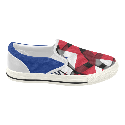 The Flag of United Kingdom Women's Slip-on Canvas Shoes (Model 019)