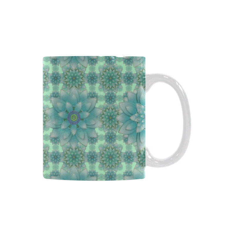 Turquoise Happiness White Mug(11OZ)