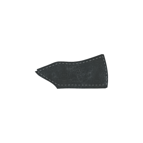 Black Crackling Pattern Women's Unusual Slip-on Canvas Shoes (Model 019)