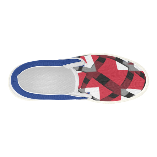 The Flag of United Kingdom Women's Slip-on Canvas Shoes (Model 019)