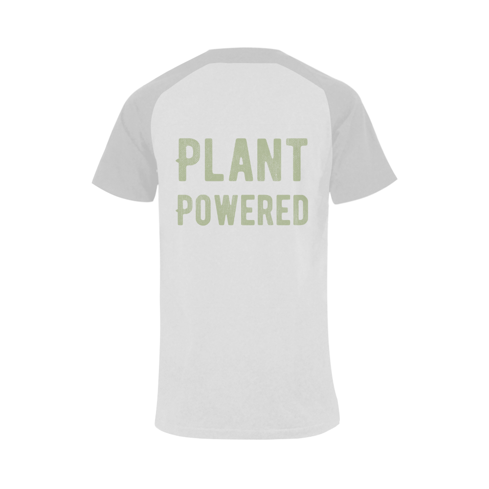 Vegan Plant Powered Think Green Veganism Men's Raglan T-shirt Big Size (USA Size) (Model T11)