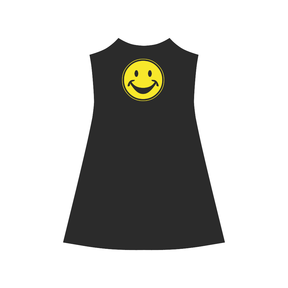 Funny yellow SMILEY for happy people Alcestis Slip Dress (Model D05)