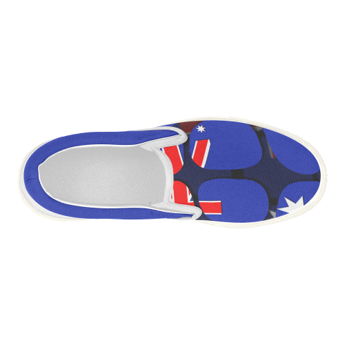The Flag of Australia Women's Slip-on Canvas Shoes (Model 019)