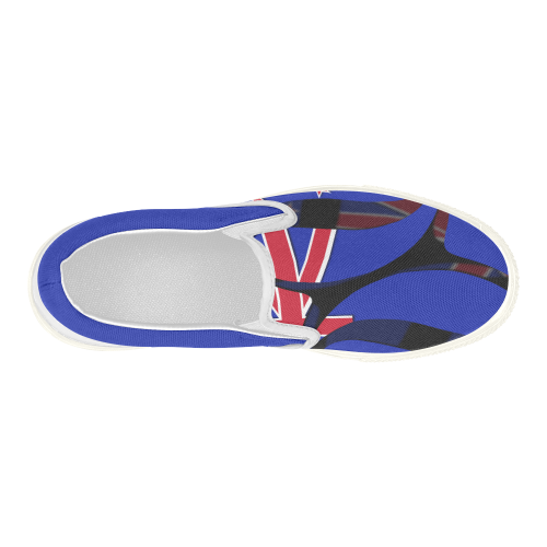 The Flag of New Zealand Women's Slip-on Canvas Shoes (Model 019)