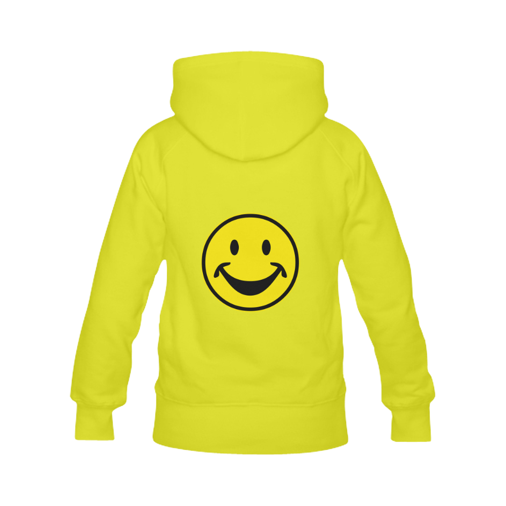 Funny yellow SMILEY for happy people Men's Classic Hoodies (Model H10)