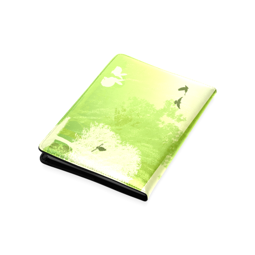 Think Green Rabbit Vegan Animal Liberation Custom NoteBook A5