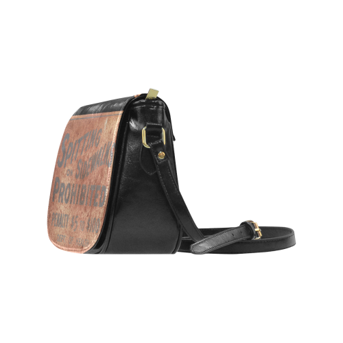 Spitting prohibited, penalty Classic Saddle Bag/Small (Model 1648)