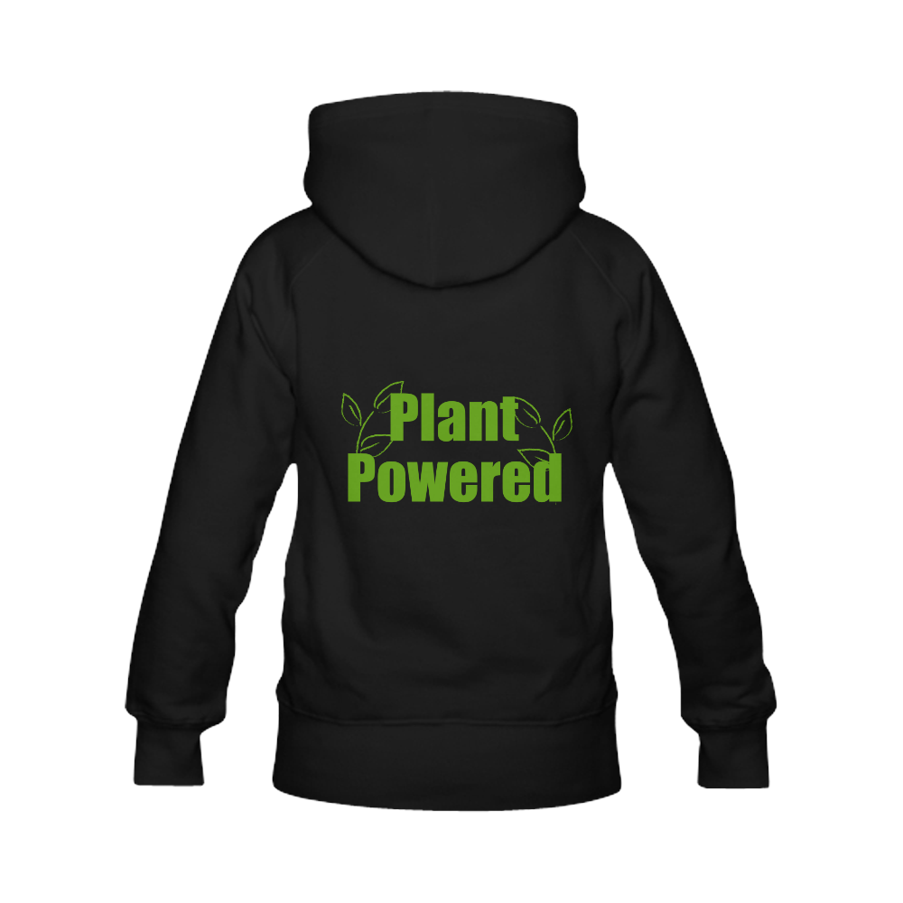 Vegan Plant Powered Think Green Veganism Leaf Men's Classic Hoodies (Model H10)