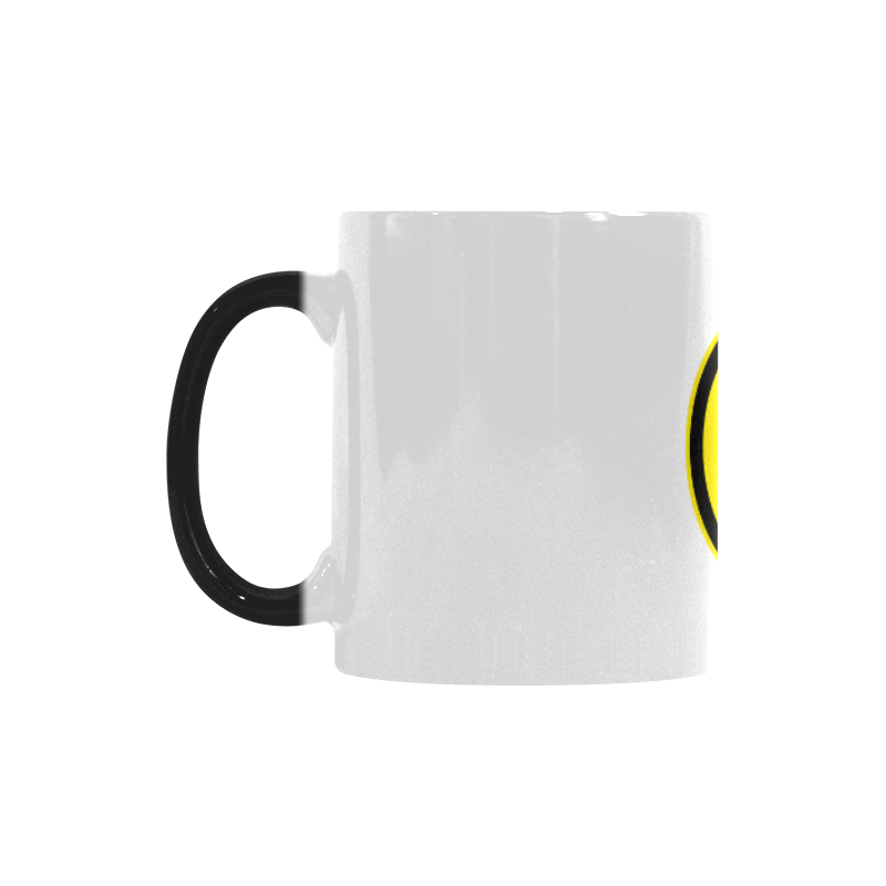 Funny yellow SMILEY for happy people Custom Morphing Mug