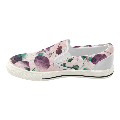 Eucalyptus Women's Slip-on Canvas Shoes (Model 019)