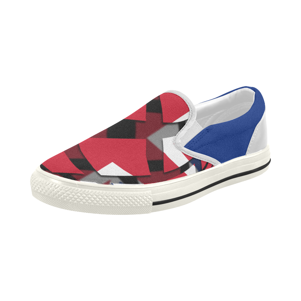 The Flag of United Kingdom Women's Slip-on Canvas Shoes (Model 019)