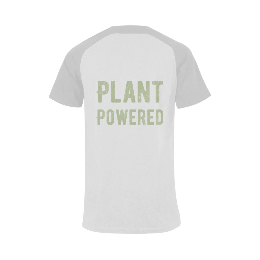 Vegan Plant Powered Think Green Veganism Men's Raglan T-shirt (USA Size) (Model T11)