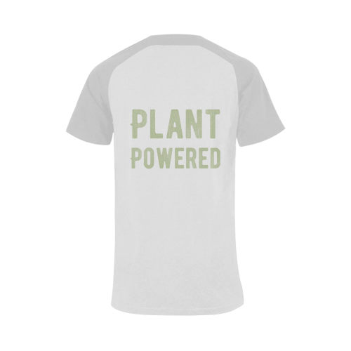 Vegan Plant Powered Think Green Veganism Men's Raglan T-shirt (USA Size) (Model T11)