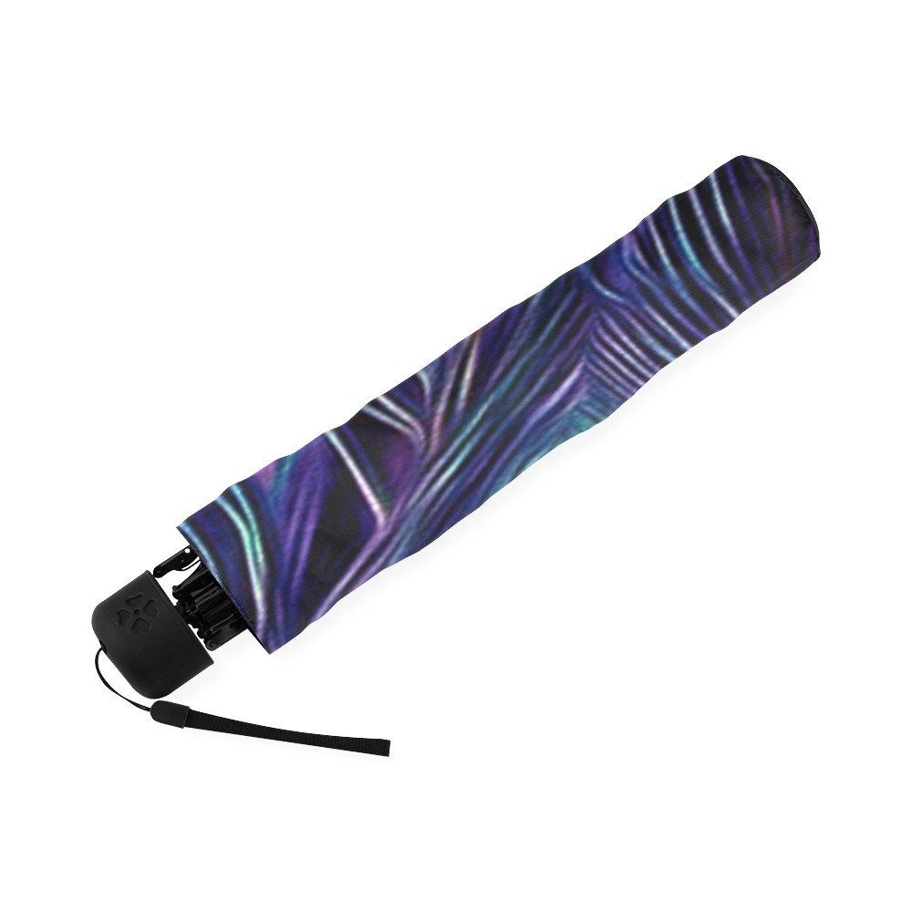 Peacock Feather Foldable Umbrella (Model U01) ID D373861