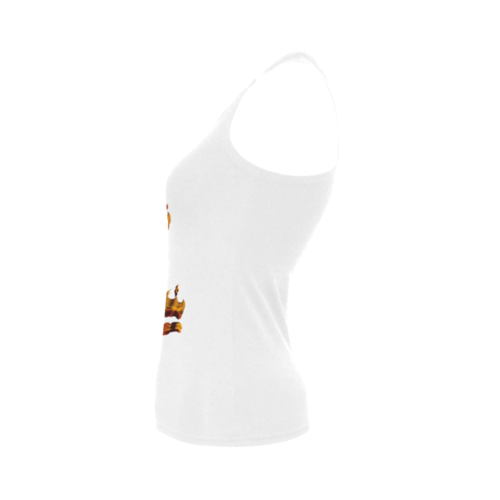 Flaming HOT STUFF Women's Shoulder-Free Tank Top (Model T35)