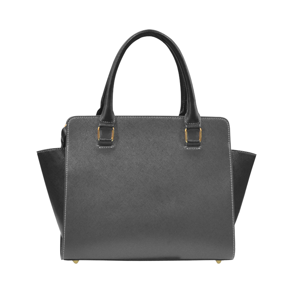 Cool Barney black Rivet Shoulder Handbag (Model 1645)
