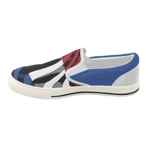 The Flag of Netherlands Women's Slip-on Canvas Shoes (Model 019)