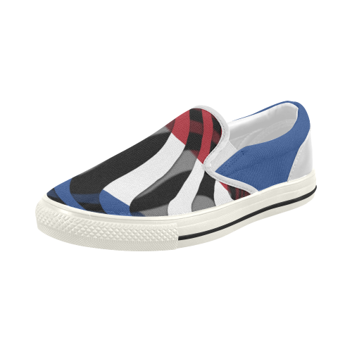 The Flag of Netherlands Women's Slip-on Canvas Shoes (Model 019)