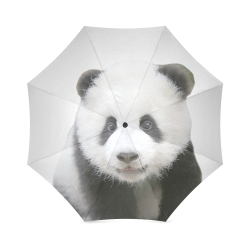 Giant Panda Eating Low Poly Triangle Art Foldable Umbrella (Model U01 ...