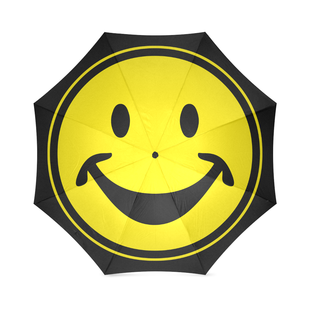 Funny yellow SMILEY for happy people Foldable Umbrella (Model U01)