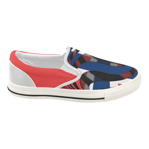 The Flag of Norway Women's Slip-on Canvas Shoes (Model 019)