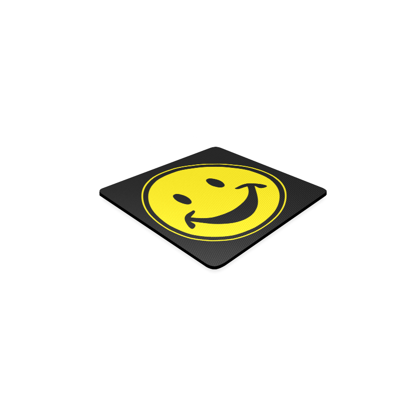 Funny yellow SMILEY for happy people Square Coaster