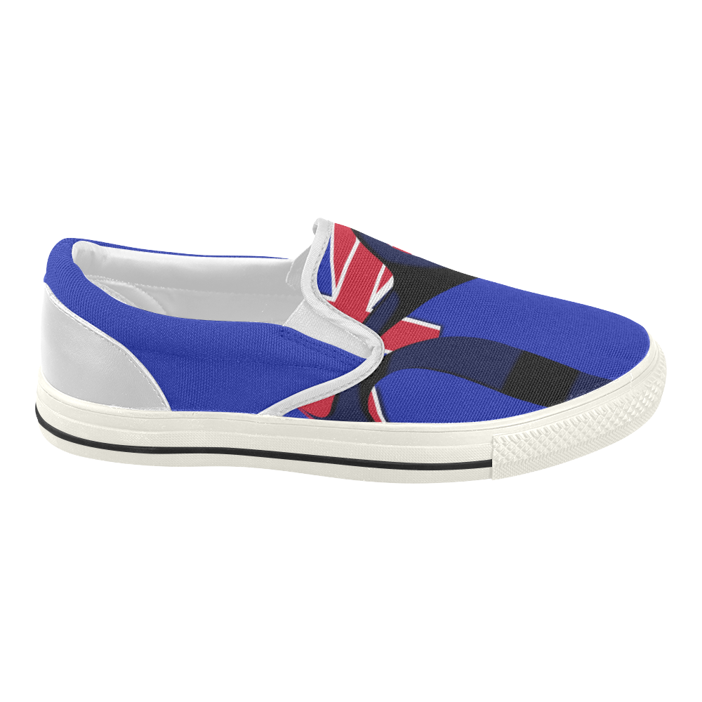 The Flag of New Zealand Women's Slip-on Canvas Shoes (Model 019)