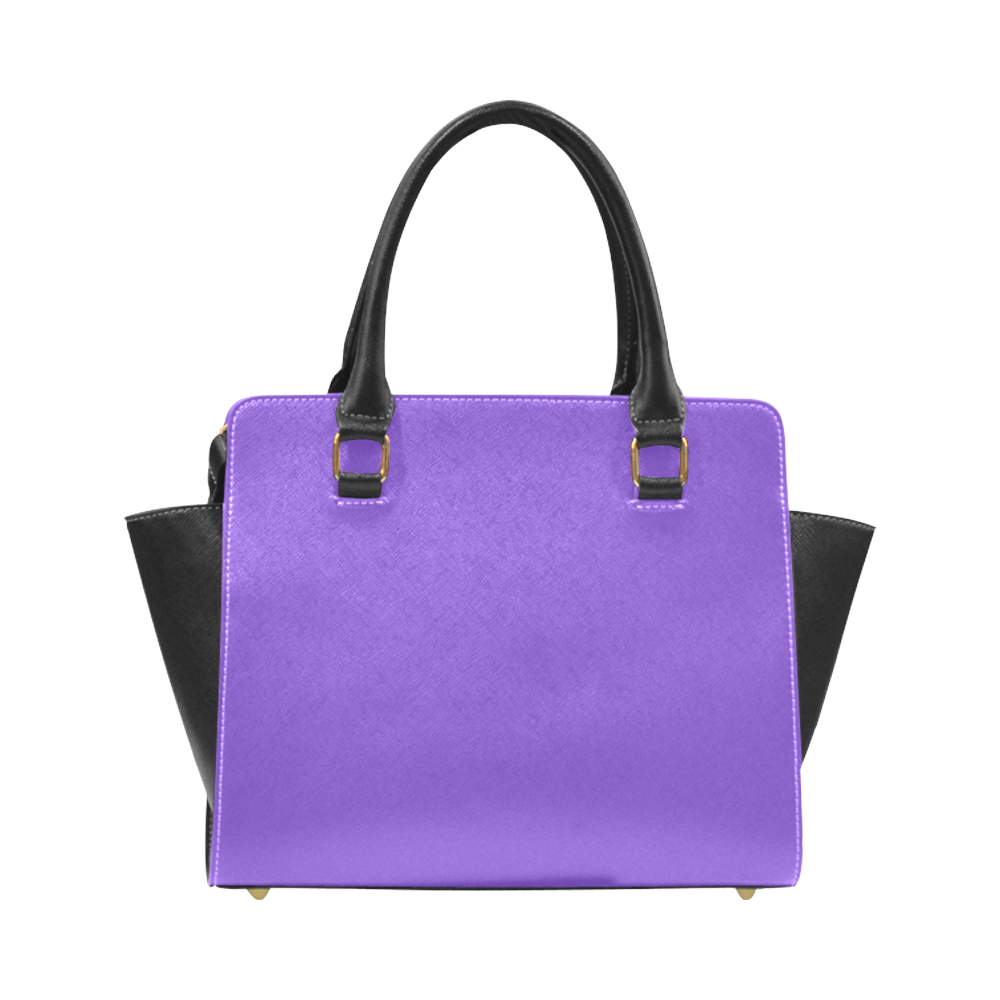 Cool Barney purple Rivet Shoulder Handbag (Model 1645)