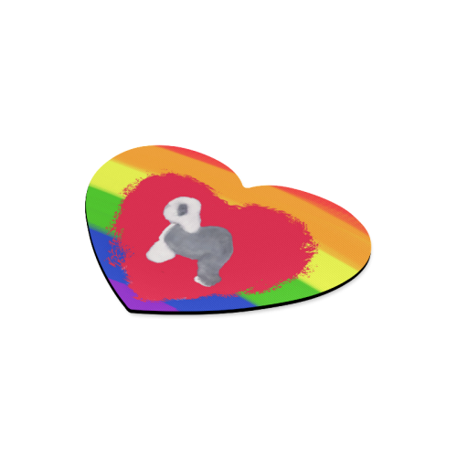 pride Heart-shaped Mousepad
