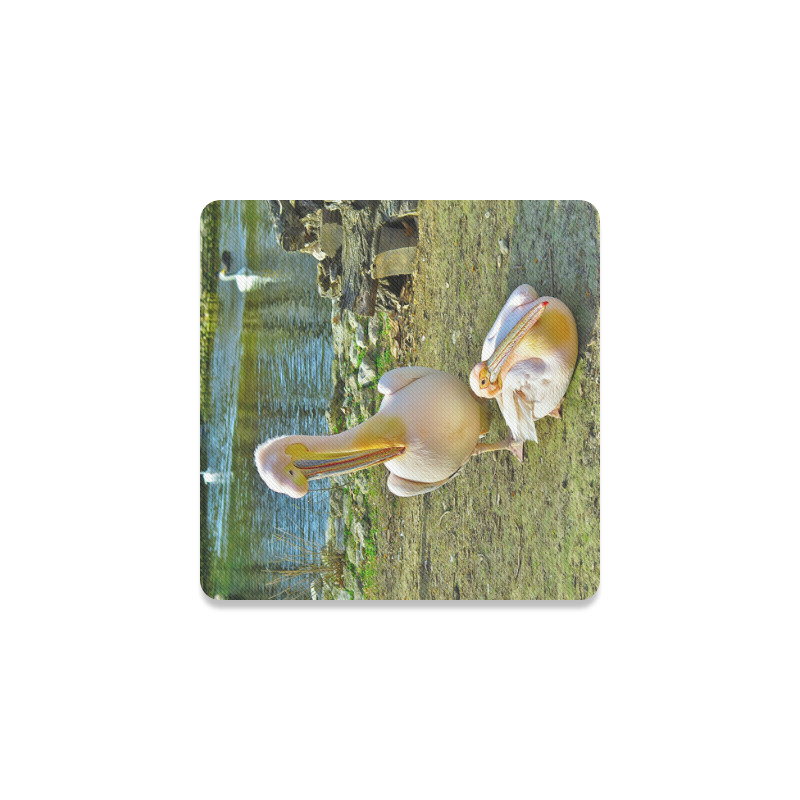 Motherly Pelican Love Square Coaster