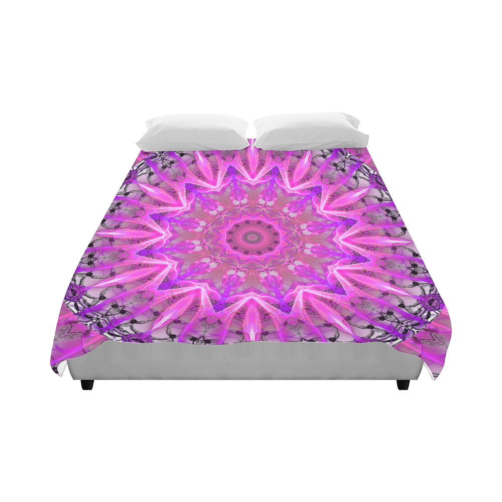 Lavender Lace Abstract Pink Light Love Lattice Duvet Cover 86"x70" ( All-over-print)