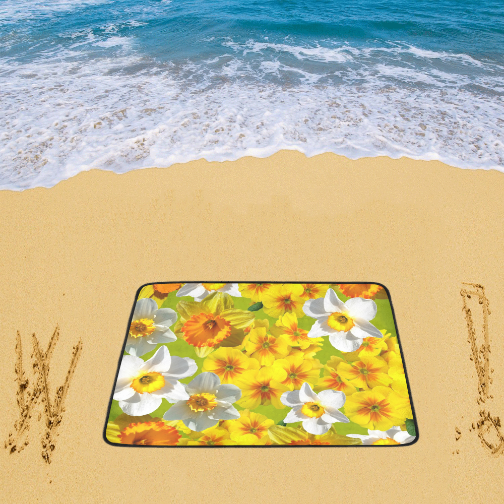 Daffodil Surprise Beach Mat 78"x 60"
