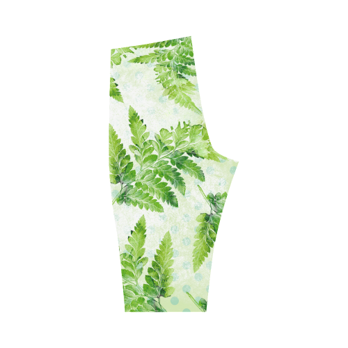 Green Fern Hestia Cropped Leggings (Model L03)