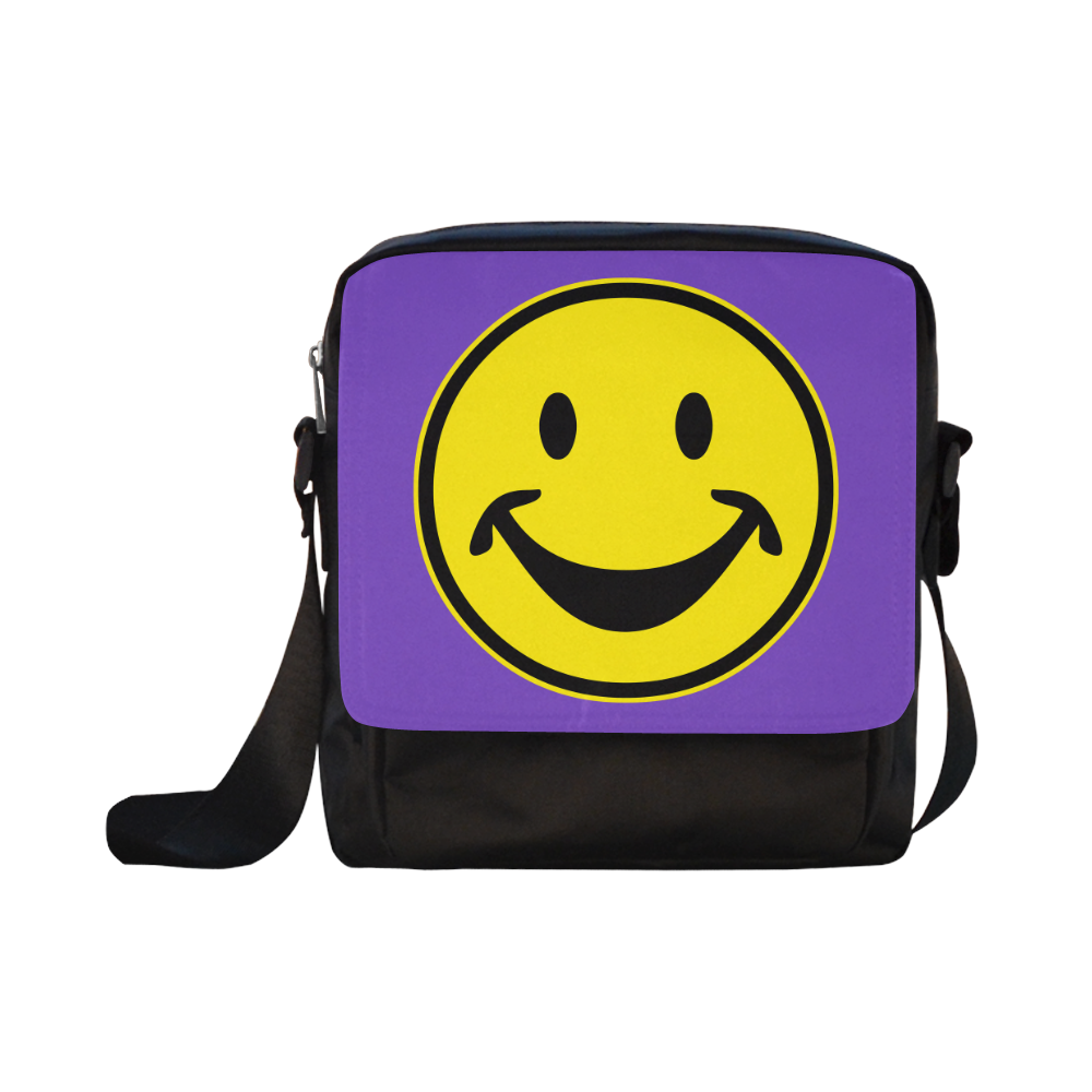 Funny yellow SMILEY for happy people Crossbody Nylon Bags (Model 1633)