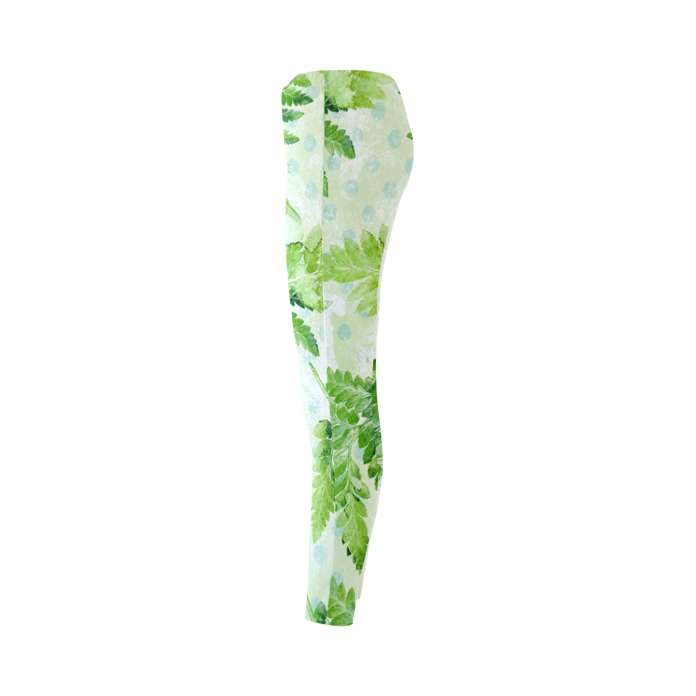 Green Fern Cassandra Women's Leggings (Model L01)