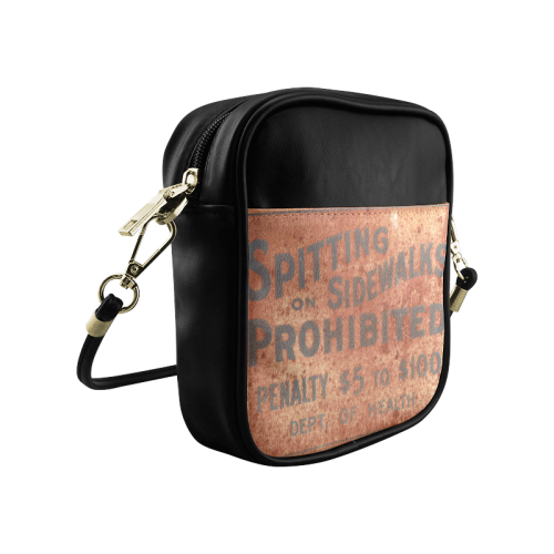 Spitting prohibited, penalty Sling Bag (Model 1627)