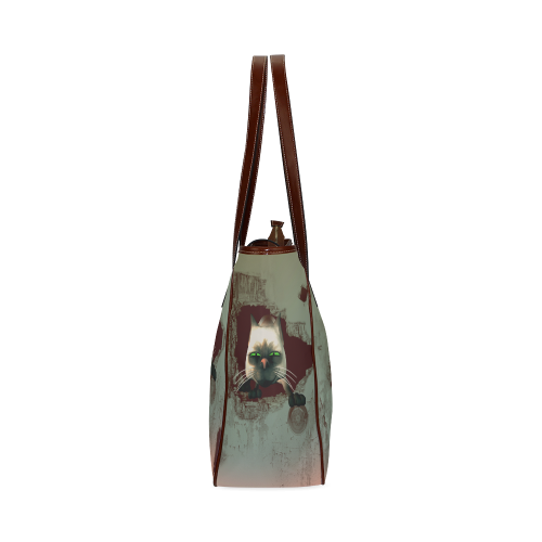 Funny, cute cartoon cat Classic Tote Bag (Model 1644)