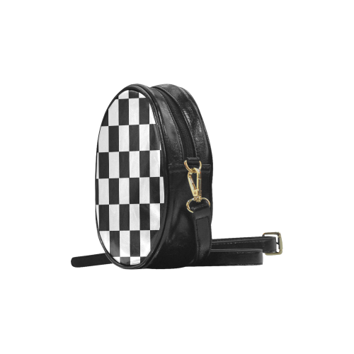 Chequered Chess Round Sling Bag (Model 1647)