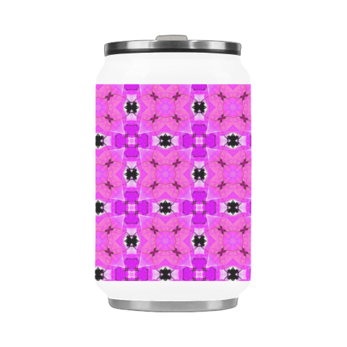 Circle Lattice of Floral Pink Violet Modern Quilt Stainless Steel Vacuum Mug (10.3OZ)