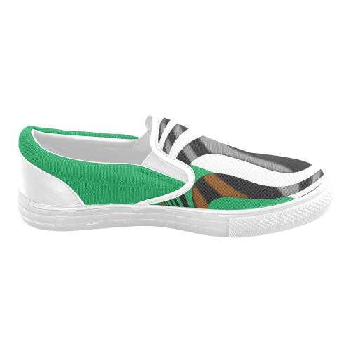 The Flag of Ireland Men's Slip-on Canvas Shoes (Model 019)