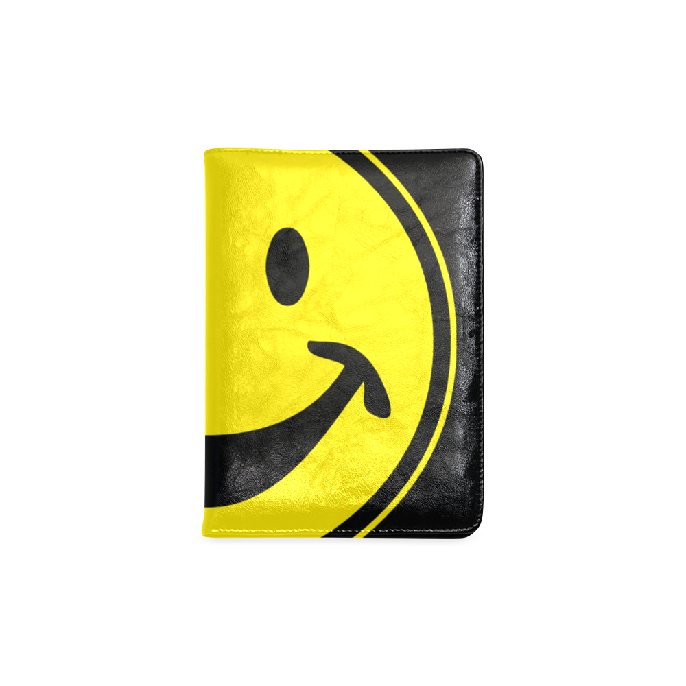 Funny yellow SMILEY for happy people Custom NoteBook A5