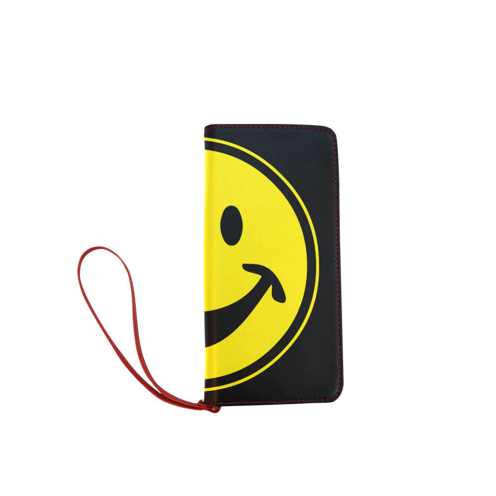 Funny yellow SMILEY for happy people Women's Clutch Wallet (Model 1637)