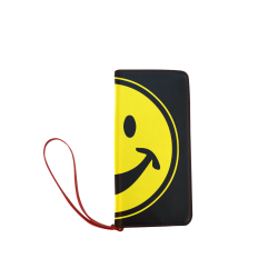 Funny yellow SMILEY for happy people Women's Clutch Wallet (Model 1637)