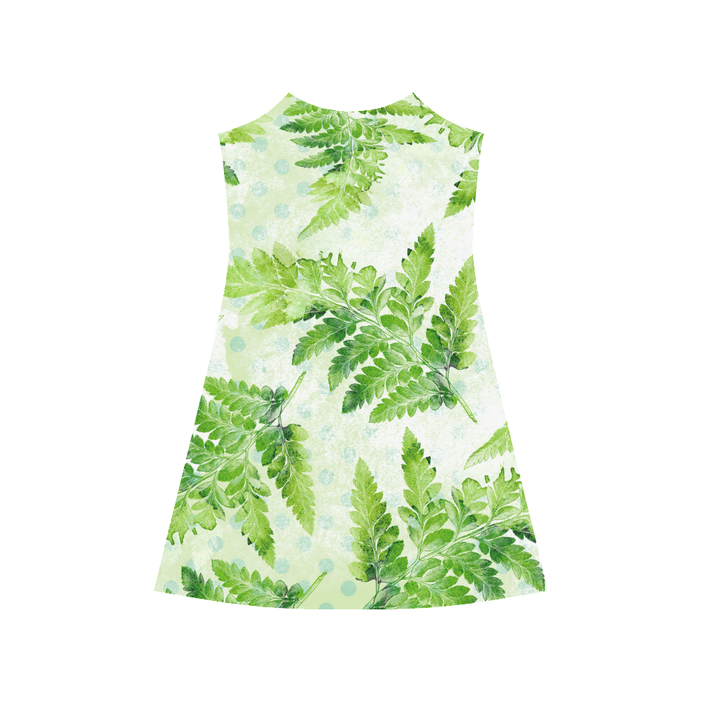 Green Fern Alcestis Slip Dress (Model D05)