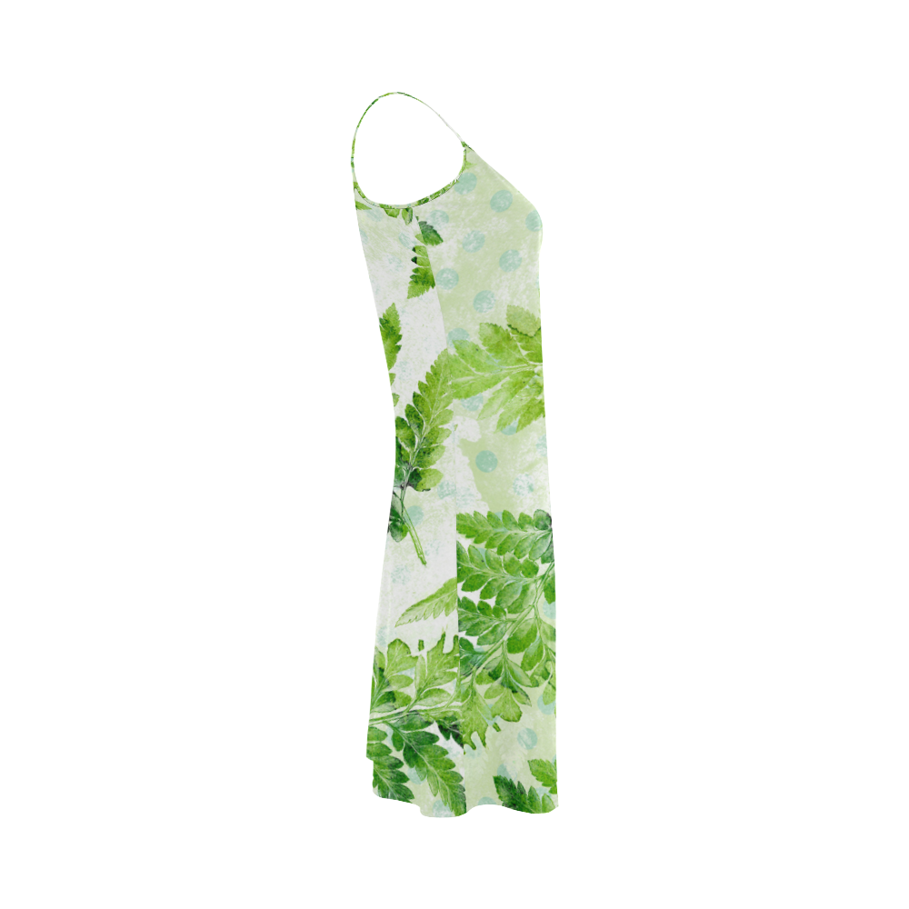 Green Fern Alcestis Slip Dress (Model D05)